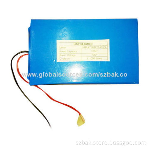 LiFePO4 Battery with 10Ah/12V Battery and BMS/Shrink Tube, Used for UPS/DC Power